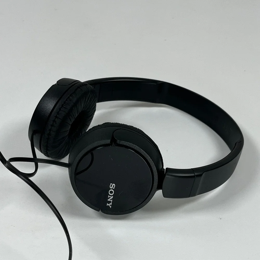 Sony MDR-ZX110 Wired On-Ear Headphones Black Foldable MDRZX110/B‎